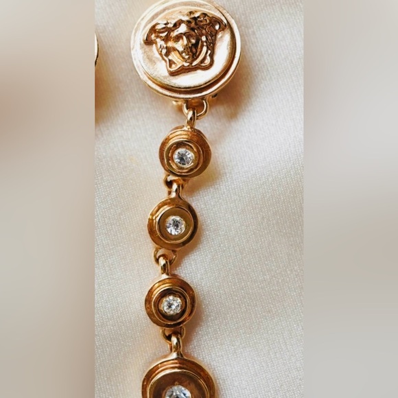 Authentic Versace Medusa Gold Earings - Picture 3 of 16